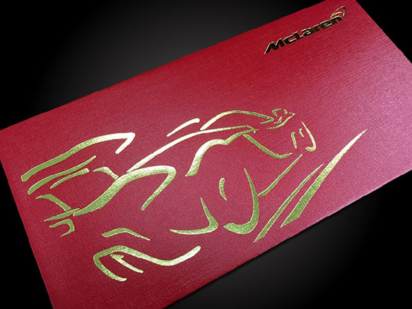 Mclaren Red Envelope With Cool Foil Stamping
